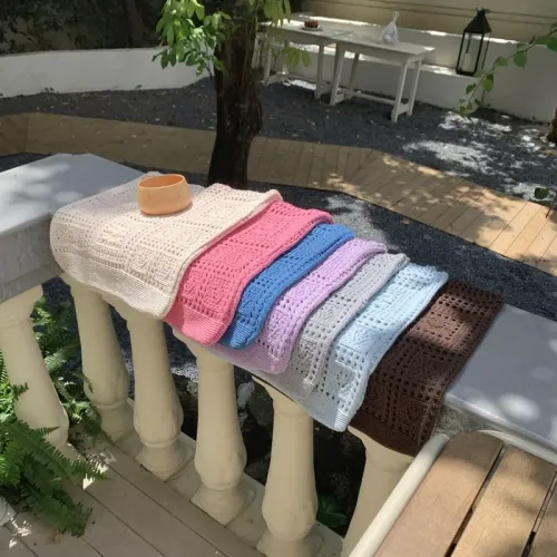 新款chic慵懶風鏤空編織包休閒百搭托特包針織夏日出遊手拎包