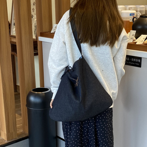 春夏新款復古民族風碎花拼布單肩包波西米亞風情帆布包多用途女包