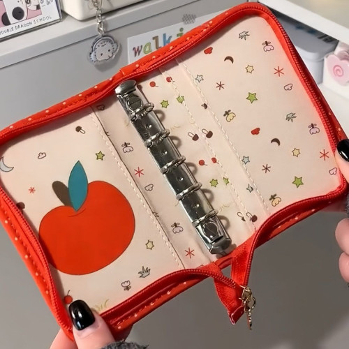 小紅書同款紅蘋果m5一宮格活頁夾手賬本高顔值復古筆電子收納包 小紅書同款紅蘋果m5一宮格活頁夾手賬本高顔值復古筆電子收納包