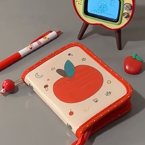 小紅書同款紅蘋果m5一宮格活頁夾手賬本高顔值復古筆電子收納包 小紅書同款紅蘋果m5一宮格活頁夾手賬本高顔值復古筆電子收納包