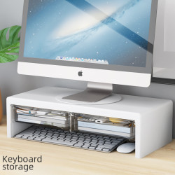 顯示器擡高架支架電腦顯示器增高架底座墊高辦公桌面收納置物架子