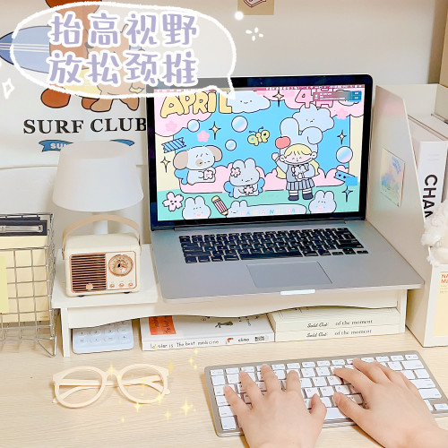 電腦增高架宿舍帶抽屜桌上型顯示器架子桌面置物架辦公室書桌收納架 電腦增高架宿舍帶抽屜桌上型顯示器架子桌面置物架辦公室書桌收納架