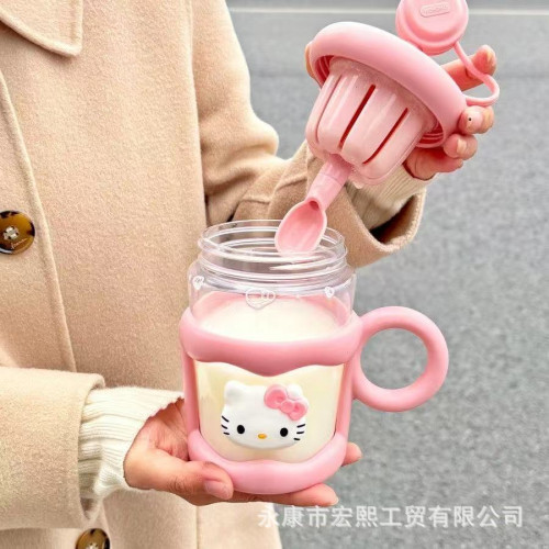 女生高顔值塑膠杯茶水分離辦公室咖啡杯耐高溫帶吸管攪拌泡茶杯子 女生高顔值塑膠杯茶水分離辦公室咖啡杯耐高溫帶吸管攪拌泡茶杯子