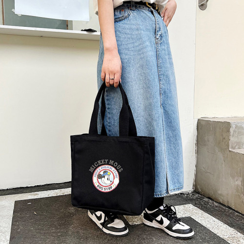 新款卡通簡約大容量帆布包小衆法式高顔值上班通勤手提小拎包包女 新款卡通簡約大容量帆布包小衆法式高顔值上班通勤手提小拎包包女