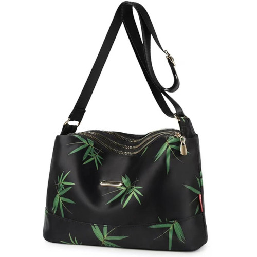 2024新款南韓絲媽媽包中年單肩包婆婆時尚多層大氣帆布包女斜後背包