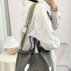 高級感多彩尼龍編織繩夏季女繩雙釦麻花繩自製編織包包斜背肩帶長