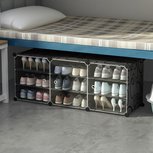 簡易組裝鞋櫃魔片可調節DIY省空間折曡宿舍出租房防塵門口收納架 簡易組裝鞋櫃魔片可調節DIY省空間折曡宿舍出租房防塵門口收納架