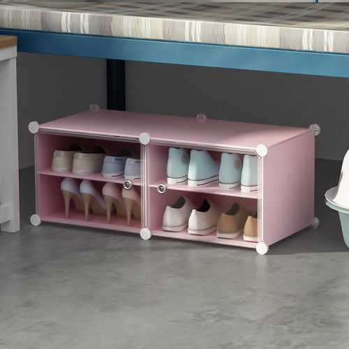 簡易組裝鞋櫃魔片可調節DIY省空間折曡宿舍出租房防塵門口收納架 簡易組裝鞋櫃魔片可調節DIY省空間折曡宿舍出租房防塵門口收納架