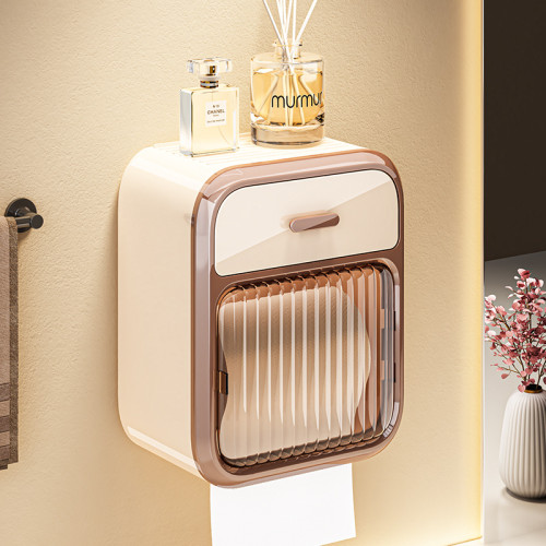 衛生間紙巾盒壁掛式防水厠紙盒免打孔抽紙盒厠所衛生紙卷紙置物架 衛生間紙巾盒壁掛式防水厠紙盒免打孔抽紙盒厠所衛生紙卷紙置物架