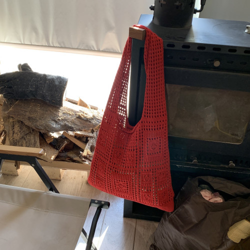 大容量針織包包休閒2024手提新款編織包手提包通勤單肩容量空包提