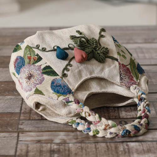 民族風手工編織帆布包多隔層手提包休閒風多夾層手拎袋拉鍊女布包 民族風手工編織帆布包多隔層手提包休閒風多夾層手拎袋拉鍊女布包