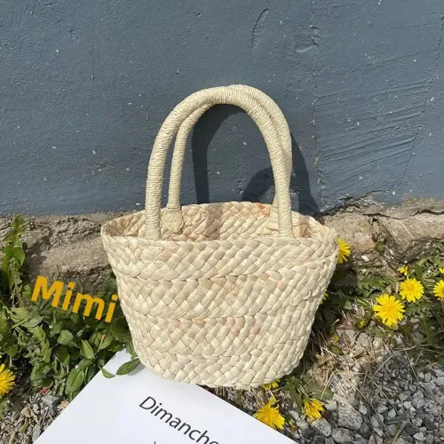 小清新草編包手提2024新款可愛編織包手拎小包韓風百搭小籃子女包 小清新草編包手提2024新款可愛編織包手拎小包韓風百搭小籃子女包