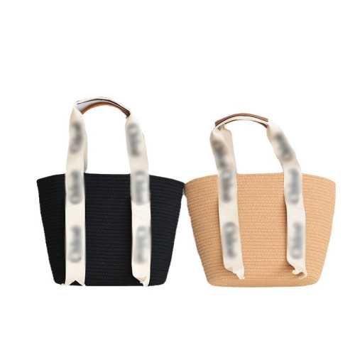 網紅草編手提編織包菜籃子包字母編製把手單肩包棉線繩托特包女包 網紅草編手提編織包菜籃子包字母編製把手單肩包棉線繩托特包女包