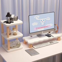 桌上型電腦增高架桌面置物架顯示器螢幕支架底座辦公室筆電收納架