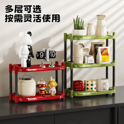 桌面置物架辦公室家用大容量收納架臥室客廳廚房多層多功能收納架