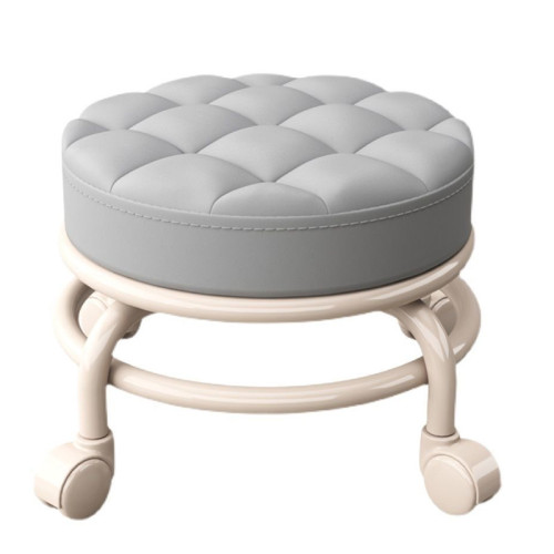 家用輪滑矮凳兒童萬向輪學步凳美縫美甲移動小圓凳客廳門口換鞋凳 家用輪滑矮凳兒童萬向輪學步凳美縫美甲移動小圓凳客廳門口換鞋凳