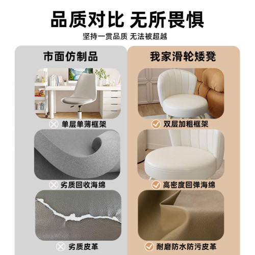 萬向輪小凳子家用滑輪小圓凳客廳矮凳帶輪小板凳入戶換鞋凳靠背椅 萬向輪小凳子家用滑輪小圓凳客廳矮凳帶輪小板凳入戶換鞋凳靠背椅