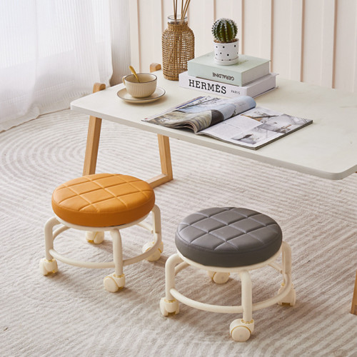 家用滑輪凳客廳兒童學步凳懶人靜音美縫凳萬向輪凳子旋轉換鞋凳 家用滑輪凳客廳兒童學步凳懶人靜音美縫凳萬向輪凳子旋轉換鞋凳