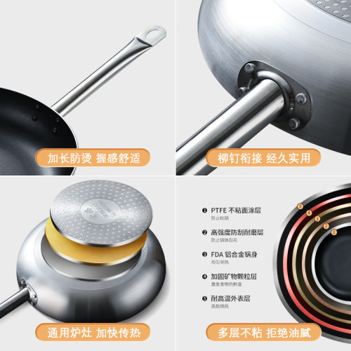 平底鍋不沾鍋煎鍋大號家用商用酒店專業電磁爐瓦斯爐專用
