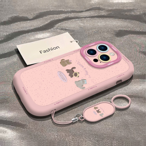 咖啡小貓適用蘋果15手機殼新款iphone17promax簡約13女掛繩16/8p