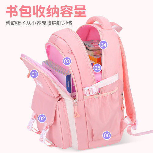 2025新款小學生書包女生超輕便1-6年級兒童雙肩後背包 邵東學生書包