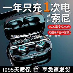 無線藍牙耳機入耳式2024新款運動大電量高級遊戯降噪適用華爲小米