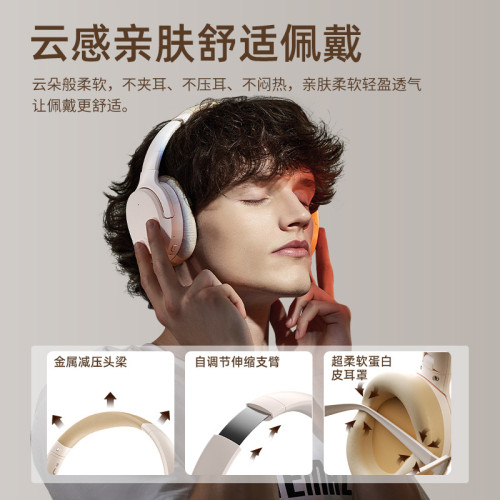 羽DM02無線主動降噪藍牙耳機頭戴式有線電競遊戯隔音耳麥 羽DM02無線主動降噪藍牙耳機頭戴式有線電競遊戯隔音耳麥