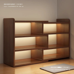 書架可伸縮書櫃桌面置物架臥室床邊儲物櫃兒童書桌上收納櫃子