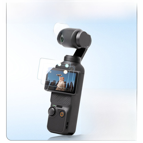 適用Pocket 3/2支架配件鋼化膜三腳架胸帶第一視角固定拍攝套裝 適用Pocket 3/2支架配件鋼化膜三腳架胸帶第一視角固定拍攝套裝