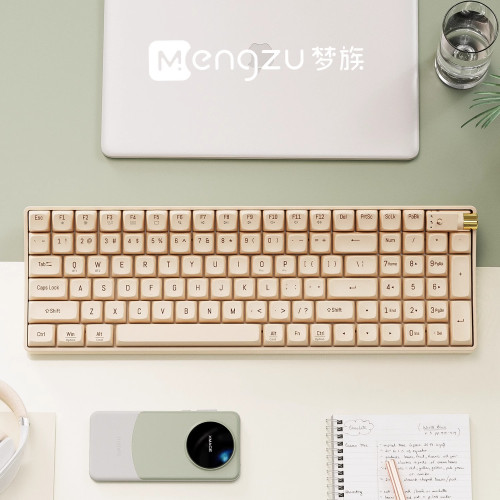 新品夢族小翹藍牙機械鍵盤滑鼠套裝無線多模式女生高顔值電腦辦公 新品夢族小翹藍牙機械鍵盤滑鼠套裝無線多模式女生高顔值電腦辦公