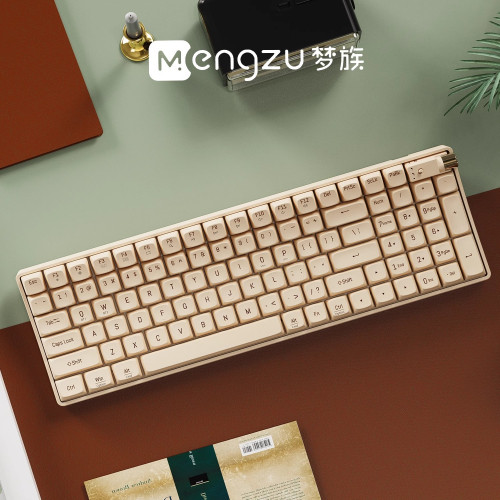 新品夢族小翹藍牙機械鍵盤滑鼠套裝無線多模式女生高顔值電腦辦公 新品夢族小翹藍牙機械鍵盤滑鼠套裝無線多模式女生高顔值電腦辦公