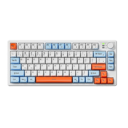 前行者V75無線藍牙鍵盤機械手感靜音女生辦公鍵盤滑鼠套裝高顔值 前行者V75無線藍牙鍵盤機械手感靜音女生辦公鍵盤滑鼠套裝高顔值