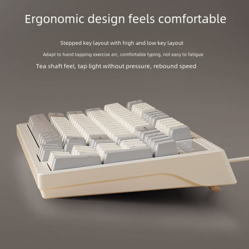 高顔值機械手感鍵盤滑鼠套裝有線鍵鼠筆記型電腦女生禮物靜音打字 高顔值機械手感鍵盤滑鼠套裝有線鍵鼠筆記型電腦女生禮物靜音打字