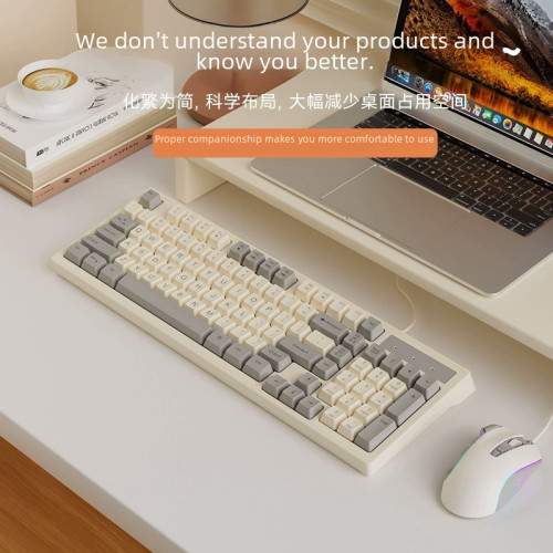 高顔值機械手感鍵盤滑鼠套裝有線鍵鼠筆記型電腦女生禮物靜音打字 高顔值機械手感鍵盤滑鼠套裝有線鍵鼠筆記型電腦女生禮物靜音打字