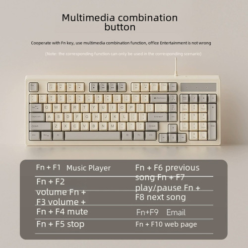 高顔值機械手感鍵盤滑鼠套裝有線鍵鼠筆記型電腦女生禮物靜音打字 高顔值機械手感鍵盤滑鼠套裝有線鍵鼠筆記型電腦女生禮物靜音打字