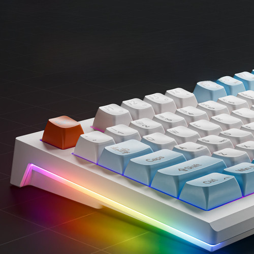 前行者v87無線藍牙雙模鍵盤可攜式遊戯辦公鍵盤滑鼠套裝桌上型電腦批