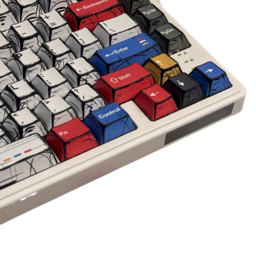 高達漫畫百混燈鍵帽原廠高度136鍵全套經典簡約機械鍵盤鍵帽鍵喵