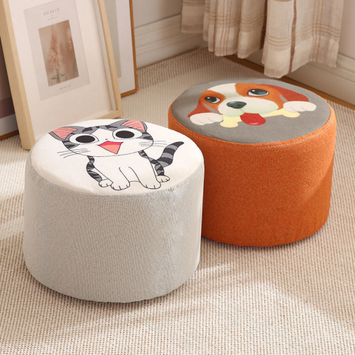 布藝沙發凳家用門口換鞋凳可愛布藝圓凳懶人茶幾凳沙發軟座矮凳子 布藝沙發凳家用門口換鞋凳可愛布藝圓凳懶人茶幾凳沙發軟座矮凳子