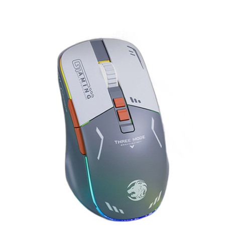 G308無線藍牙遊戯滑鼠炫酷機甲電腦靜音三模光電滑鼠充電通用