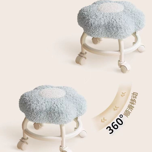 花朵滑輪矮凳家用萬向輪小凳子帶輪板凳學生宿舍出租房用換鞋凳 花朵滑輪矮凳家用萬向輪小凳子帶輪板凳學生宿舍出租房用換鞋凳