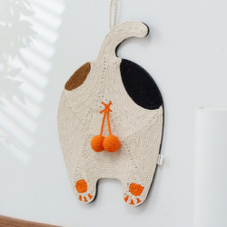 可愛貓蛋蛋耐磨貓抓板粗劍麻不屑貓窩可掛牆磨爪一體貓咪玩具