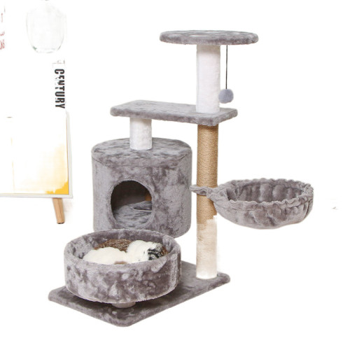 貓架貓爬架小型貓窩貓樹一體式貓咪玩具貓抓板劍麻貓抓柱四季通用 貓架貓爬架小型貓窩貓樹一體式貓咪玩具貓抓板劍麻貓抓柱四季通用