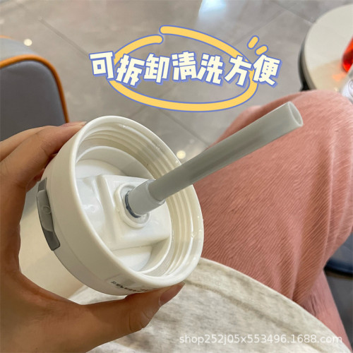 Ins吸琯杯迷你水杯子可攜式噸噸杯隨手咖啡塑膠杯製定禮品