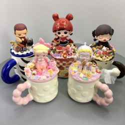 2024新款高級陶瓷馬克杯學生高顔值可愛女生小清新咖啡杯不帶娃