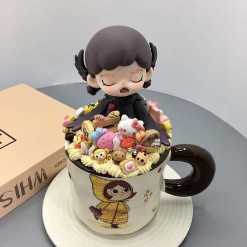 2024新款高級陶瓷馬克杯學生高顔值可愛女生小清新咖啡杯不帶娃