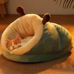 寵物貓窩冬季保暖新款貓咪狗狗拖鞋窩大空間狗窩加絨加厚小型犬窩