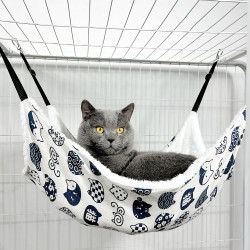 寵物貓窩貓吊床鐵籠透氣雙面可用掛式寵物用品貓睡袋