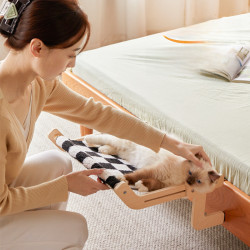 床邊貓床貓吊床懸掛貓窩掛床窗台吊床貓架窗戶陽台寵物貓咪曬太陽