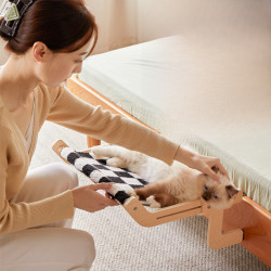 貓床床邊貓吊床懸掛貓窩掛窩窗台吊床貓架窗戶陽台寵物貓咪曬太陽