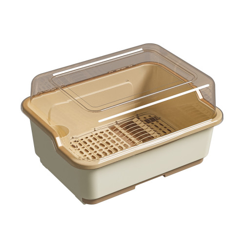 廚房置物架裝碗筷收納盒碗碟瀝水架家用放碗箱碗盤收納架台面碗櫃